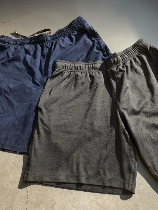 Matrix Other - Matrix Men’s Bundle of Two Athletic Shorts - Navy and Charcoal- Size L